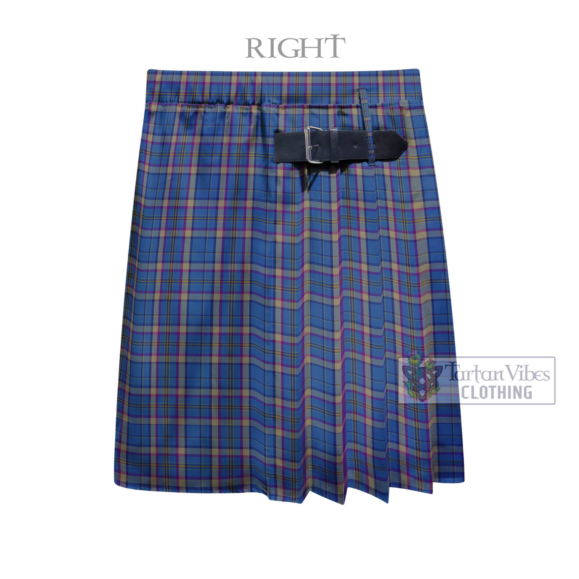 Tartan Vibes Clothing Cian Tartan Men's Pleated Skirt - Fashion Casual Retro Scottish Style