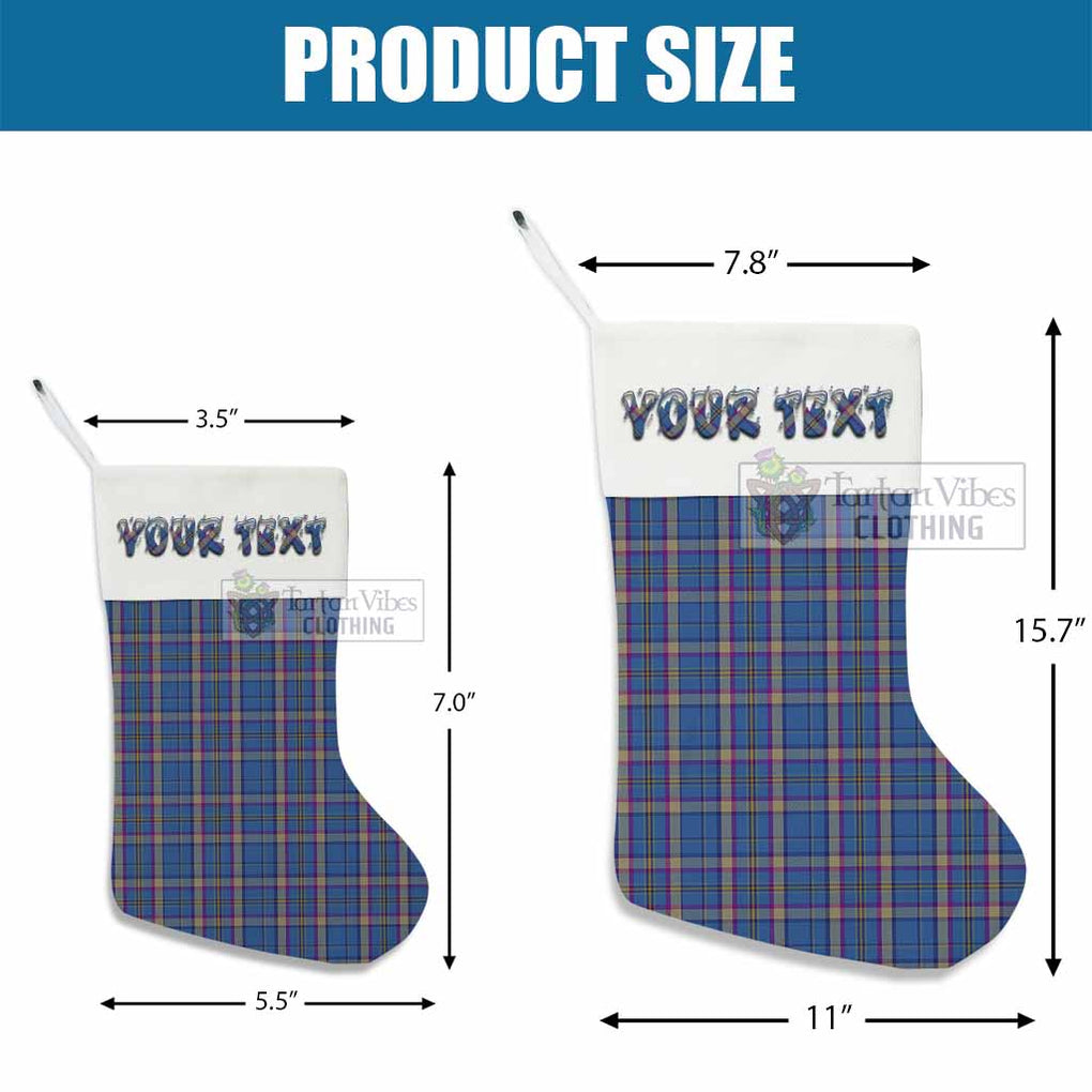 Tartan Vibes Clothing Cian Tartan Christmas Stocking with Personalized Text