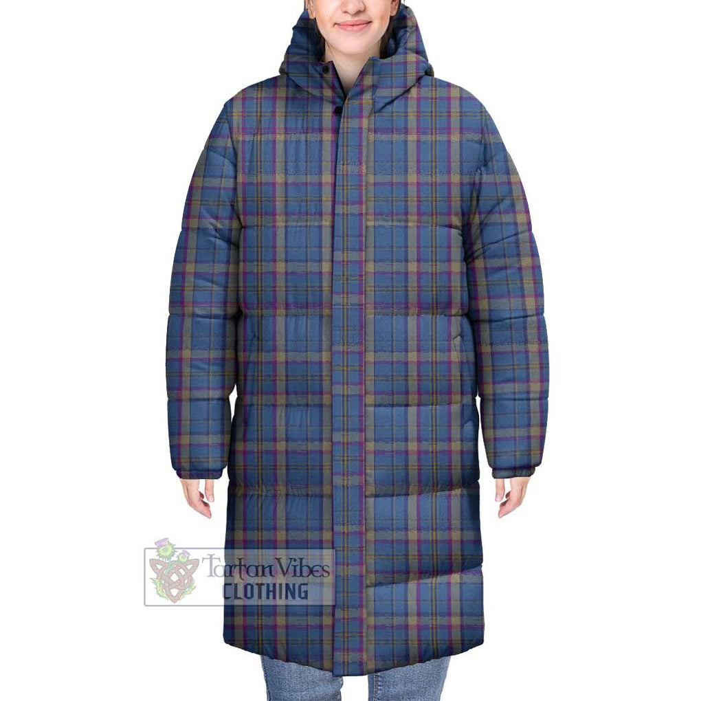 Tartan Vibes Clothing Cian Tartan Long Down Jacket