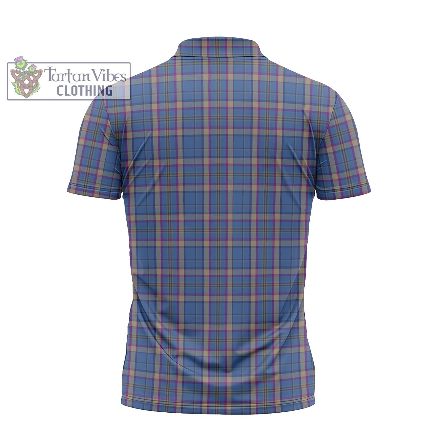 Tartan Vibes Clothing Cian Tartan Zipper Polo Shirt