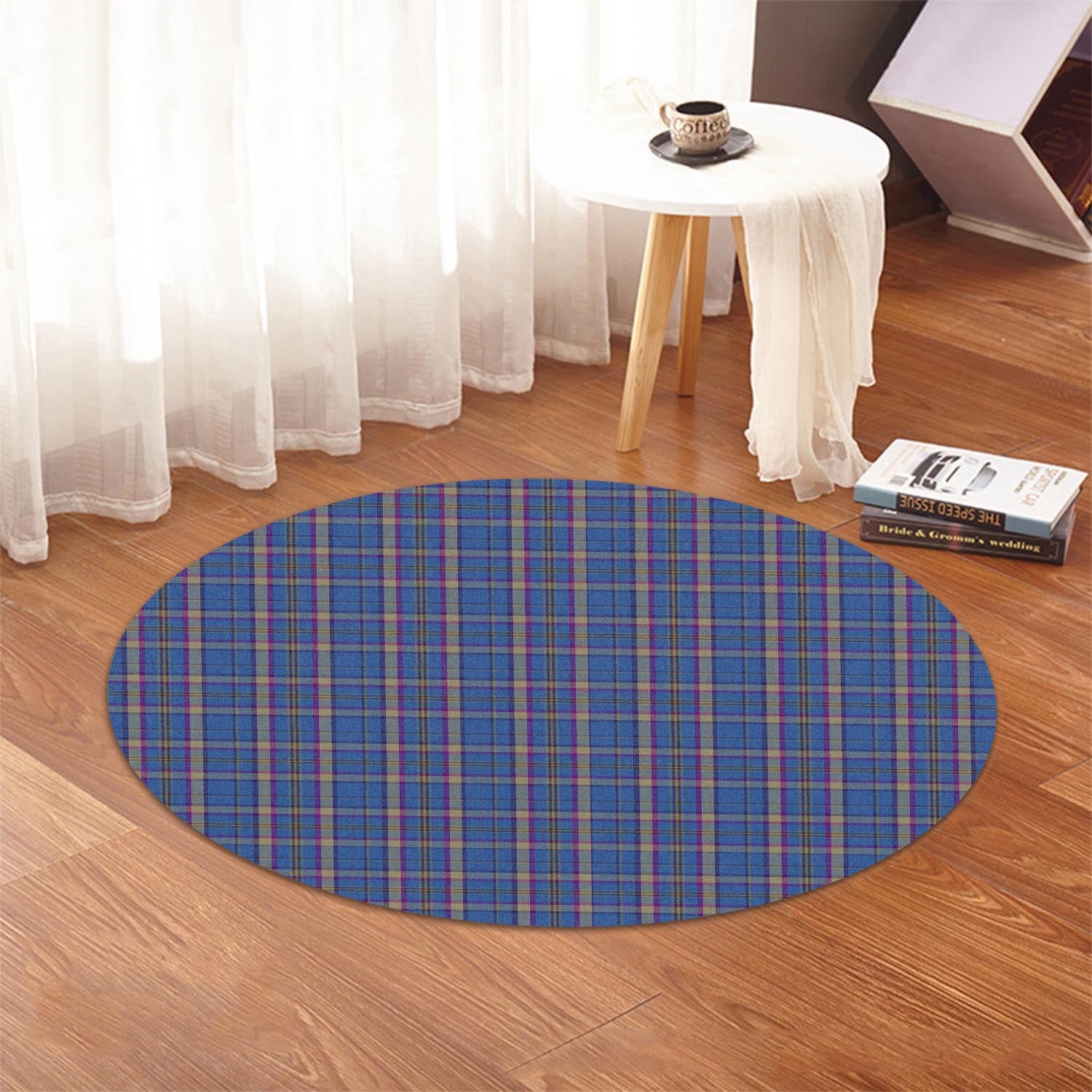 Cian Tartan Round Rug - Tartanvibesclothing