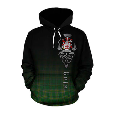 Clancy Irish Clan Cotton Hoodie with Coat of Arms Erin Go Bragh Celtic Inspired Pullover Hoodie XS - Tartan Vibes Clothing