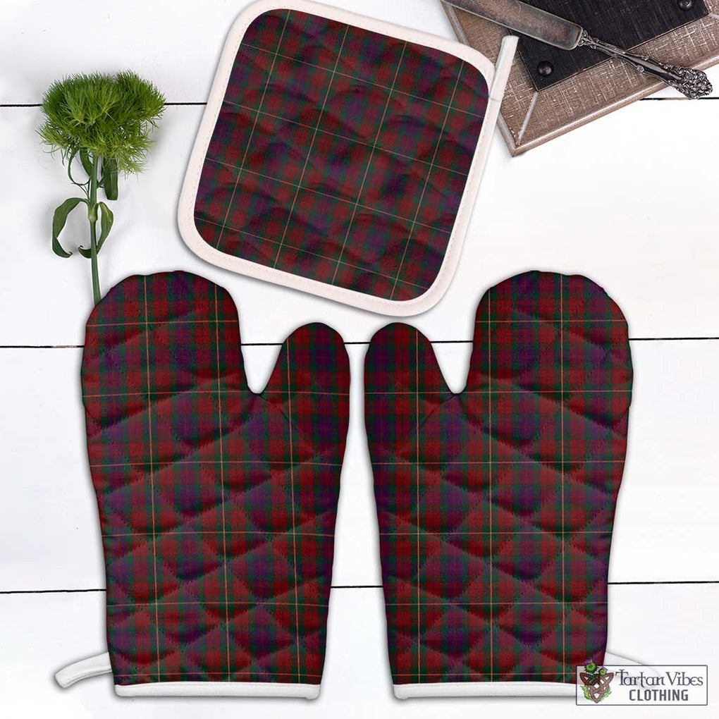 Clare County Ireland Tartan Combo Oven Mitt & Pot-Holder Combo 1 Oven Mitt & 1 Pot-Holder White - Tartan Vibes Clothing