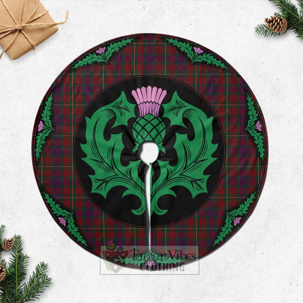 Tartan Vibes Clothing Clare County Ireland Tartan Christmas Tree Skirt Scottish Thistle Style