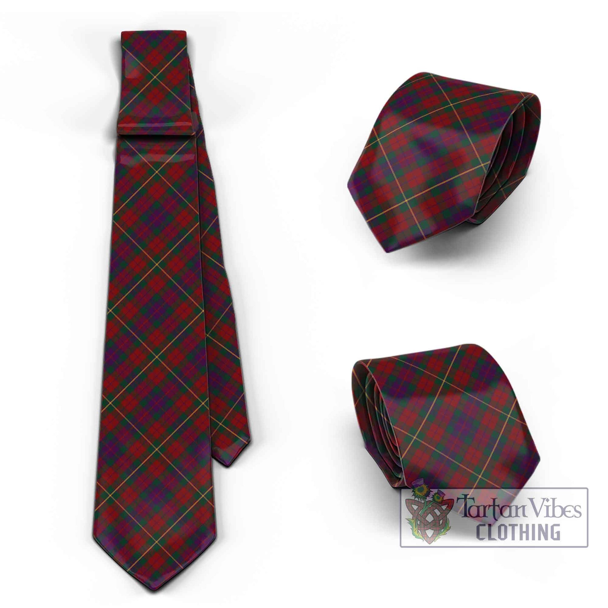 Tartan Vibes Clothing Clare County Ireland Tartan Classic Necktie Cross Style