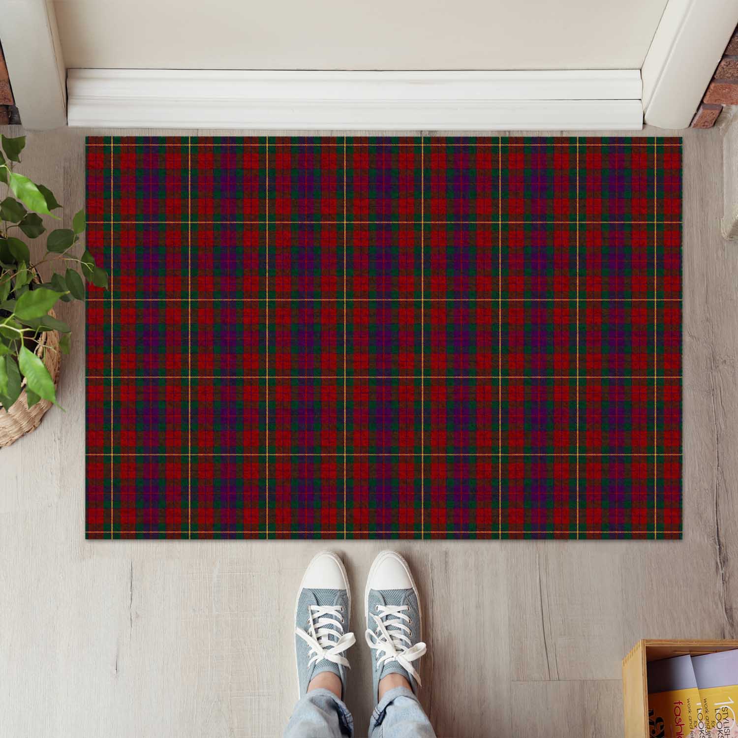 Clare County Ireland Tartan Door Mat - Tartanvibesclothing