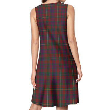 Clare County Ireland Tartan Womens Casual Dresses