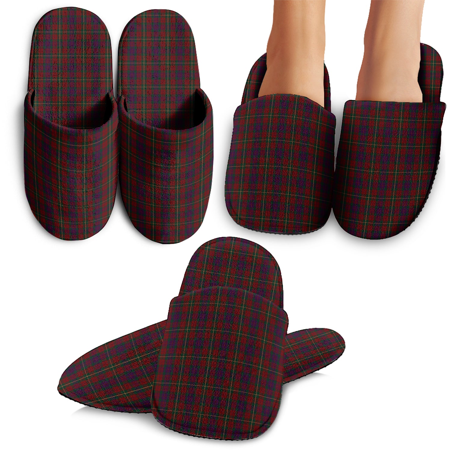 Clare County Ireland Tartan Home Slippers - Tartanvibesclothing