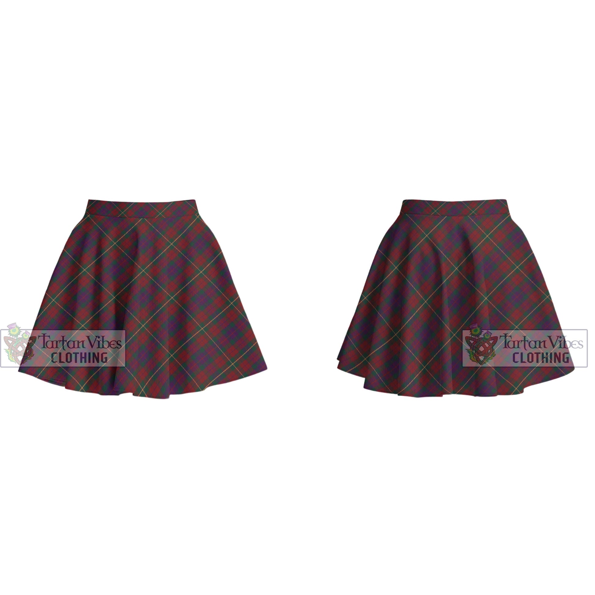 Tartan Vibes Clothing Clare County Ireland Tartan Women's Plated Mini Skirt