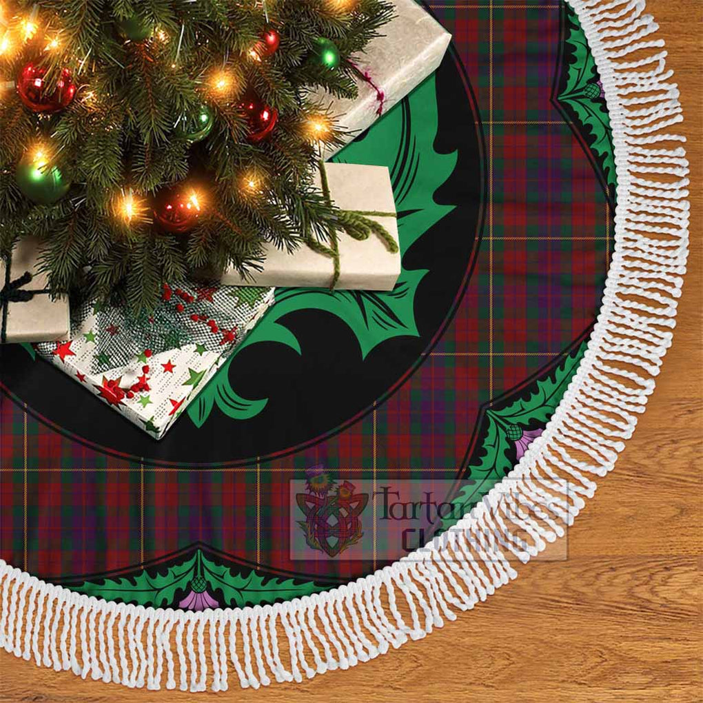 Tartan Vibes Clothing Clare County Ireland Tartan Christmas Tree Skirt Scottish Thistle Style