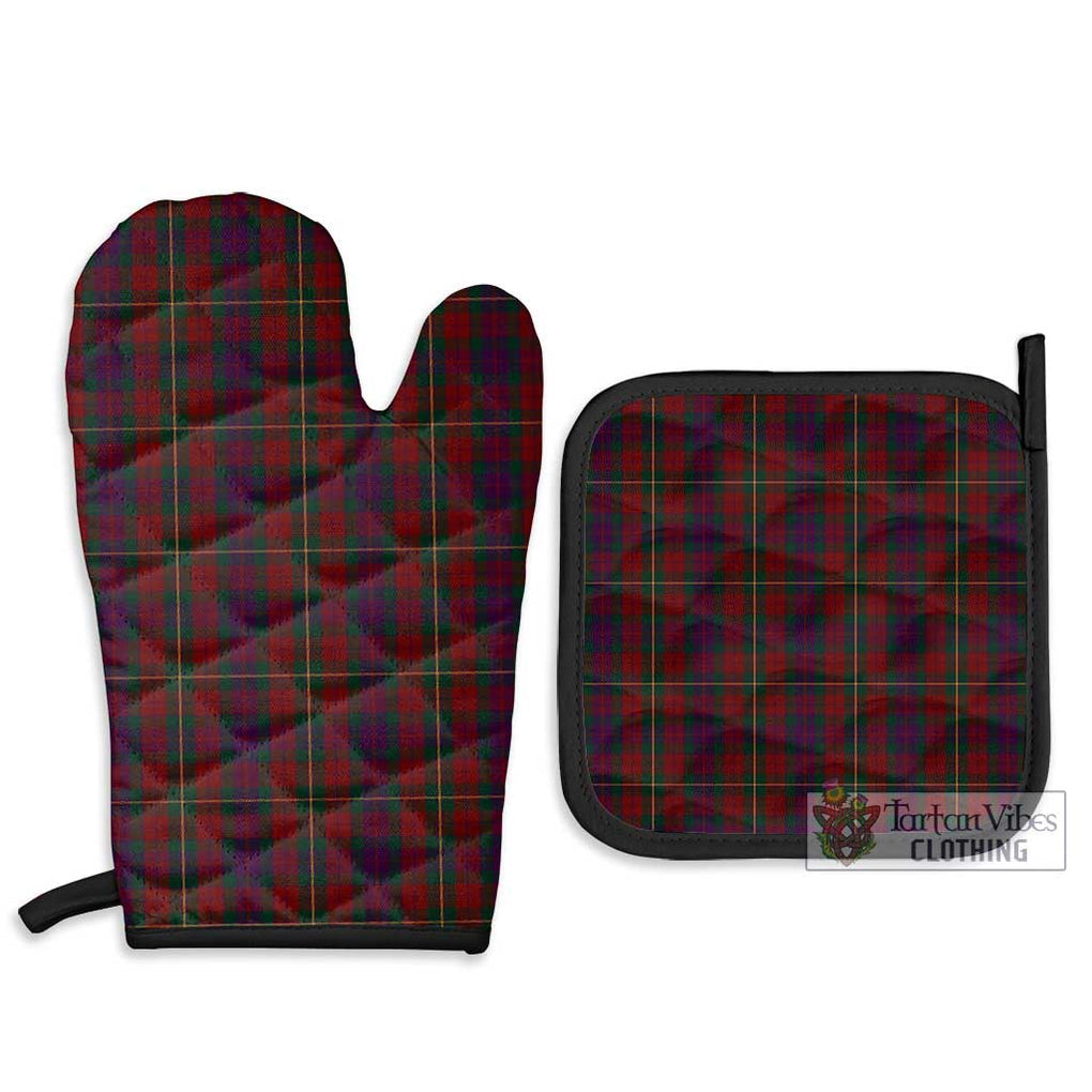 Clare County Ireland Tartan Combo Oven Mitt & Pot-Holder Combo 1 Oven Mitt & 2 Pot-Holder Black - Tartan Vibes Clothing