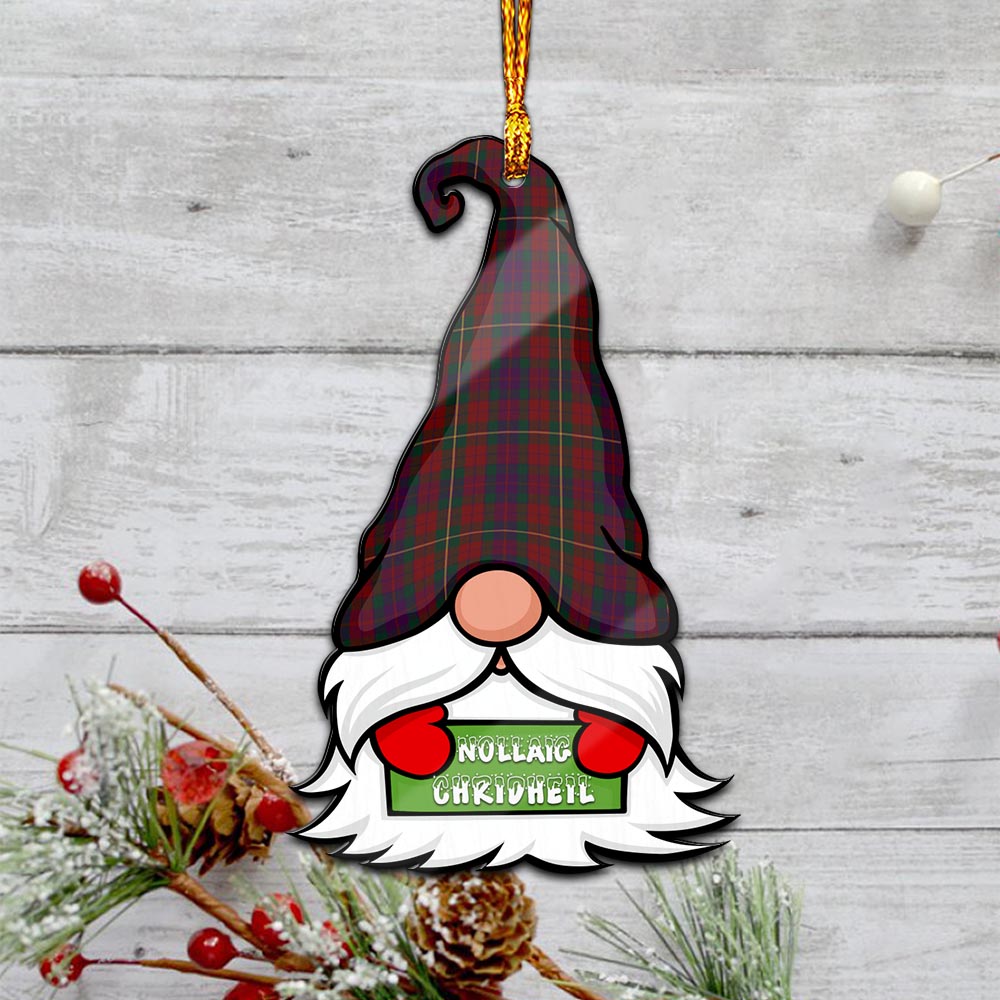 Clare County Ireland Gnome Christmas Ornament with His Tartan Christmas Hat - Tartan Vibes Clothing