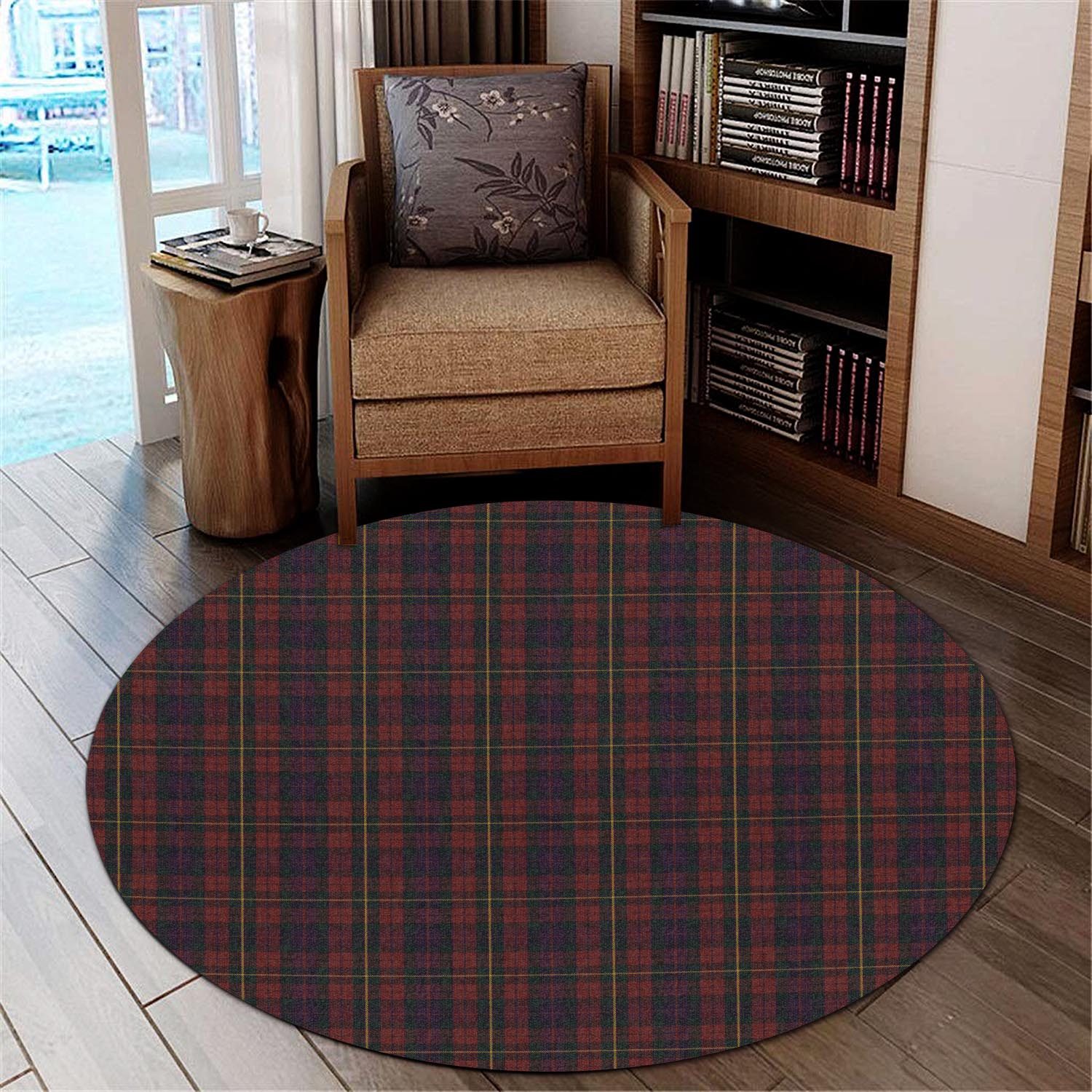 Clare County Ireland Tartan Round Rug - Tartanvibesclothing