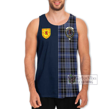 Clark (Clarke) Tartan Men's Tank Top Alba with Scottish Lion Royal Arm Half Style