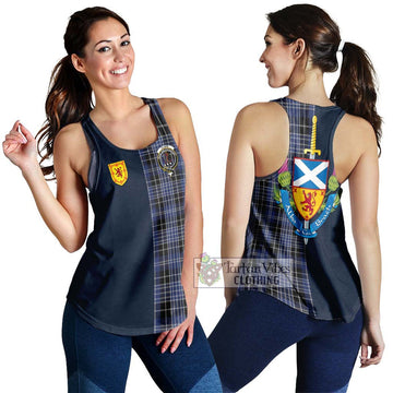 Clark (Clarke) Tartan Women's Racerback Tanks Alba with Scottish Lion Royal Arm Half Style