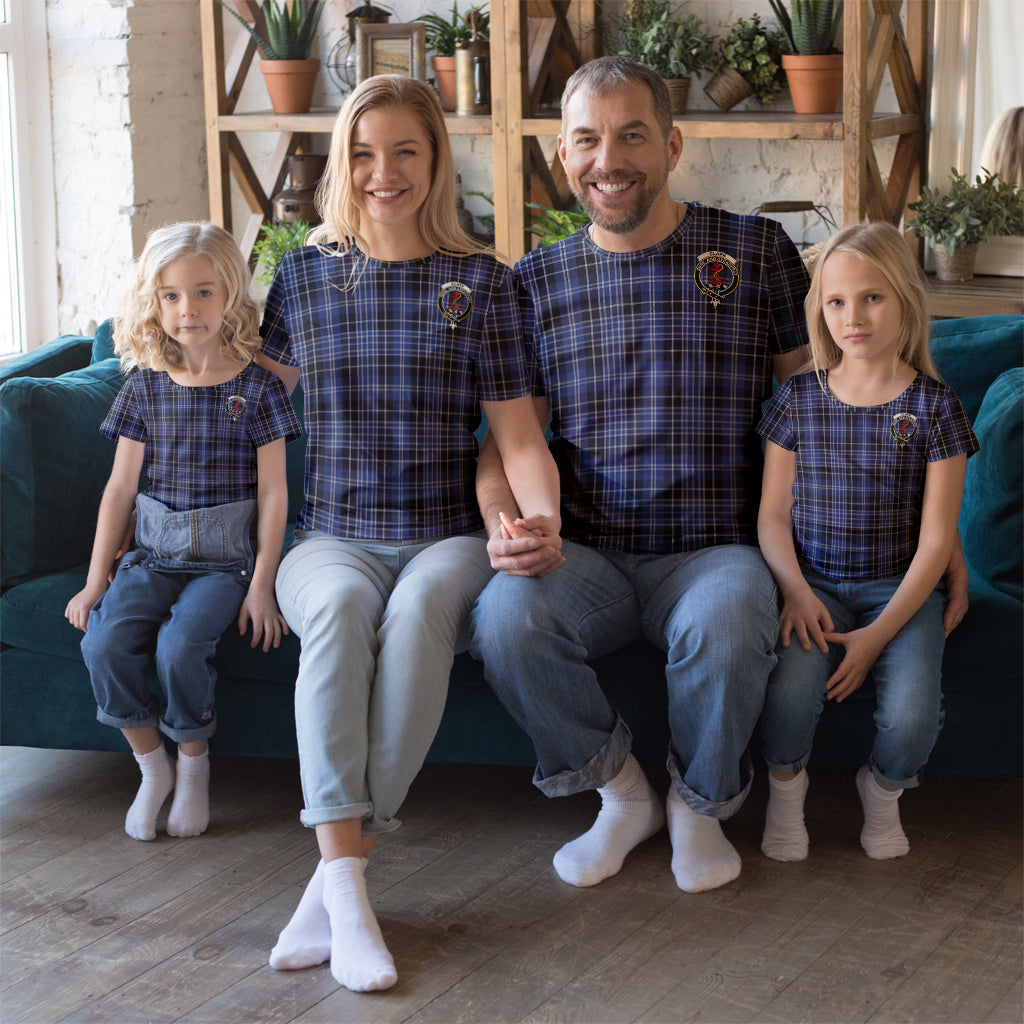 Clark (Clarke) Tartan T-Shirt with Family Crest Kid's Shirt - Tartan Vibes Clothing