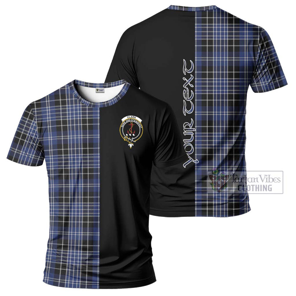 Clark (Clarke) Tartan T-Shirt with Family Crest and Half Of Me Style Kid's Shirt - Tartanvibesclothing Shop