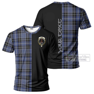 Clark (Clarke) Tartan T-Shirt with Family Crest and Half Of Me Style