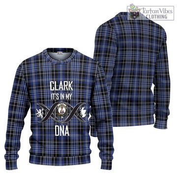 Clark (Clarke) Tartan Ugly Sweater with Family Crest DNA In Me Style