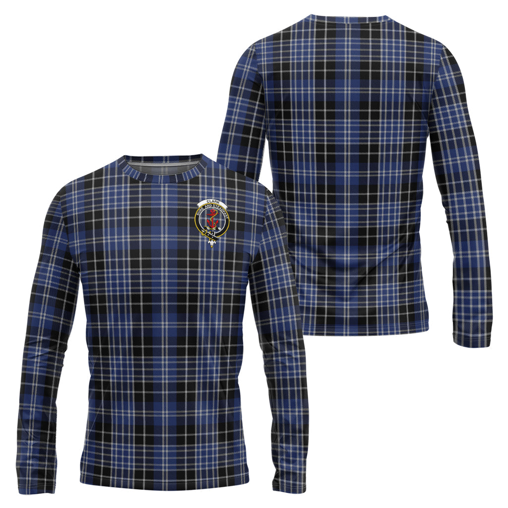 clark-tartan-long-sleeve-t-shirt-with-family-crest