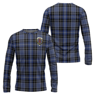 Clark (Clarke) Tartan Long Sleeve T-Shirt with Family Crest