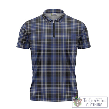 Clark (Clarke) Tartan Zipper Polo Shirt