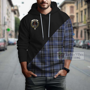 Clark (Clarke) Tartan Hoodie with Family Crest and Military Logo Style