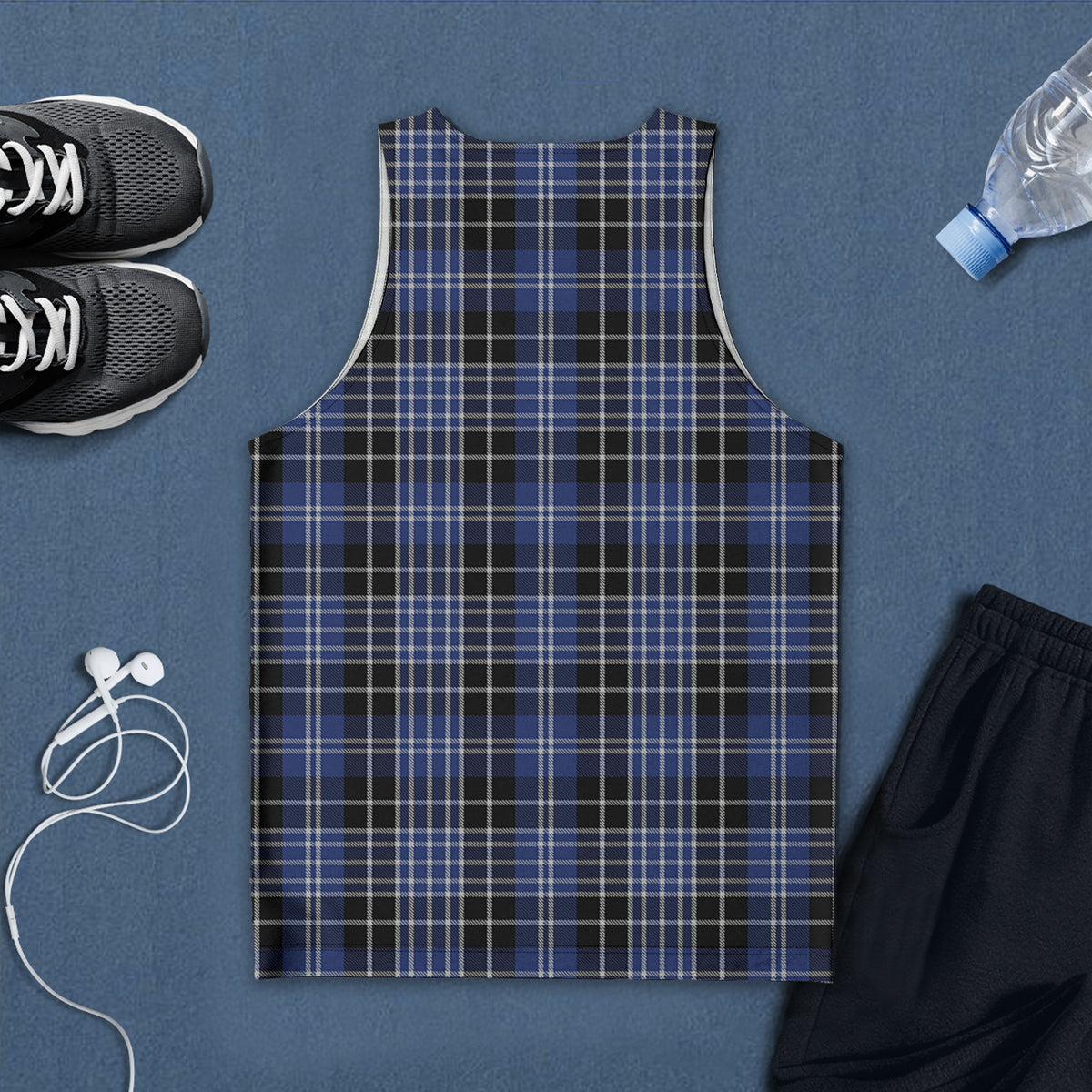 Clark (Clarke) Tartan Mens Tank Top - Tartan Vibes Clothing