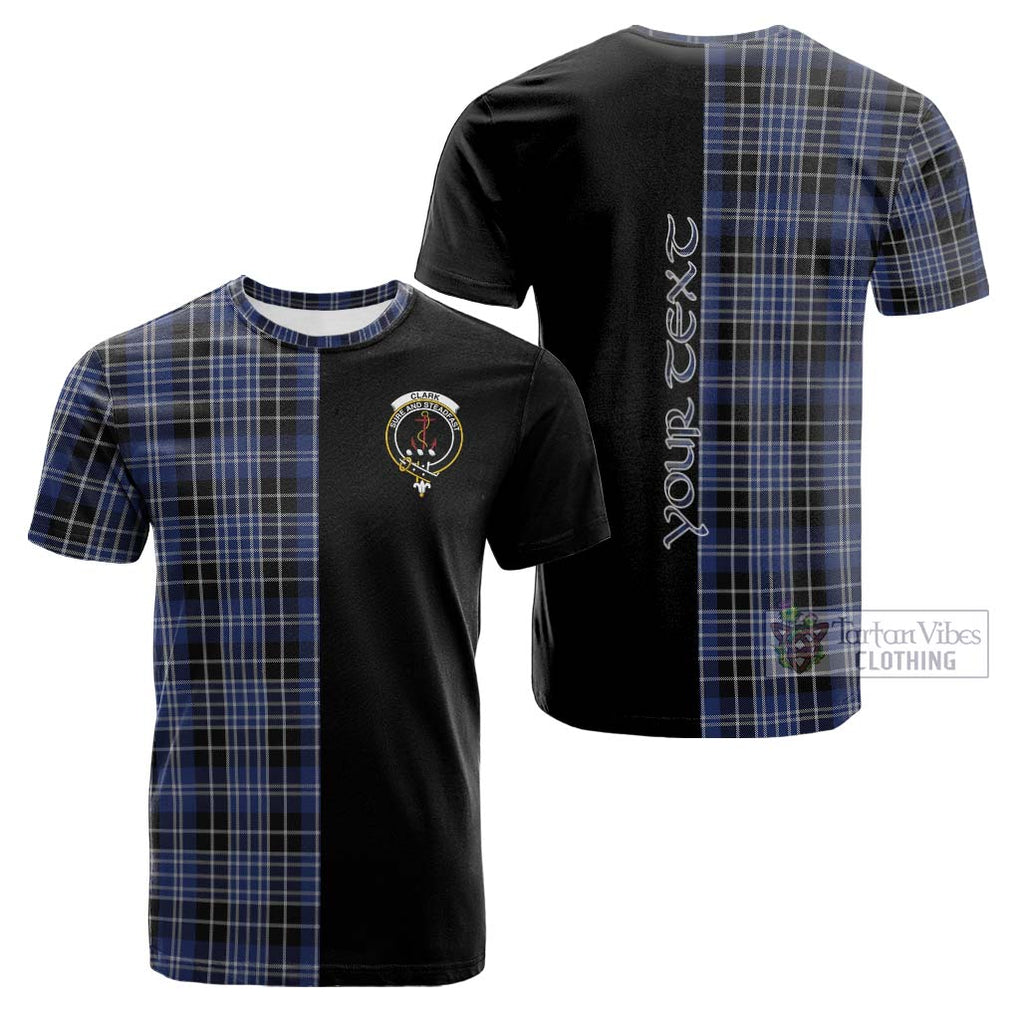 Tartan Vibes Clothing Clark Tartan Cotton T-shirt with Family Crest and Half Of Me Style