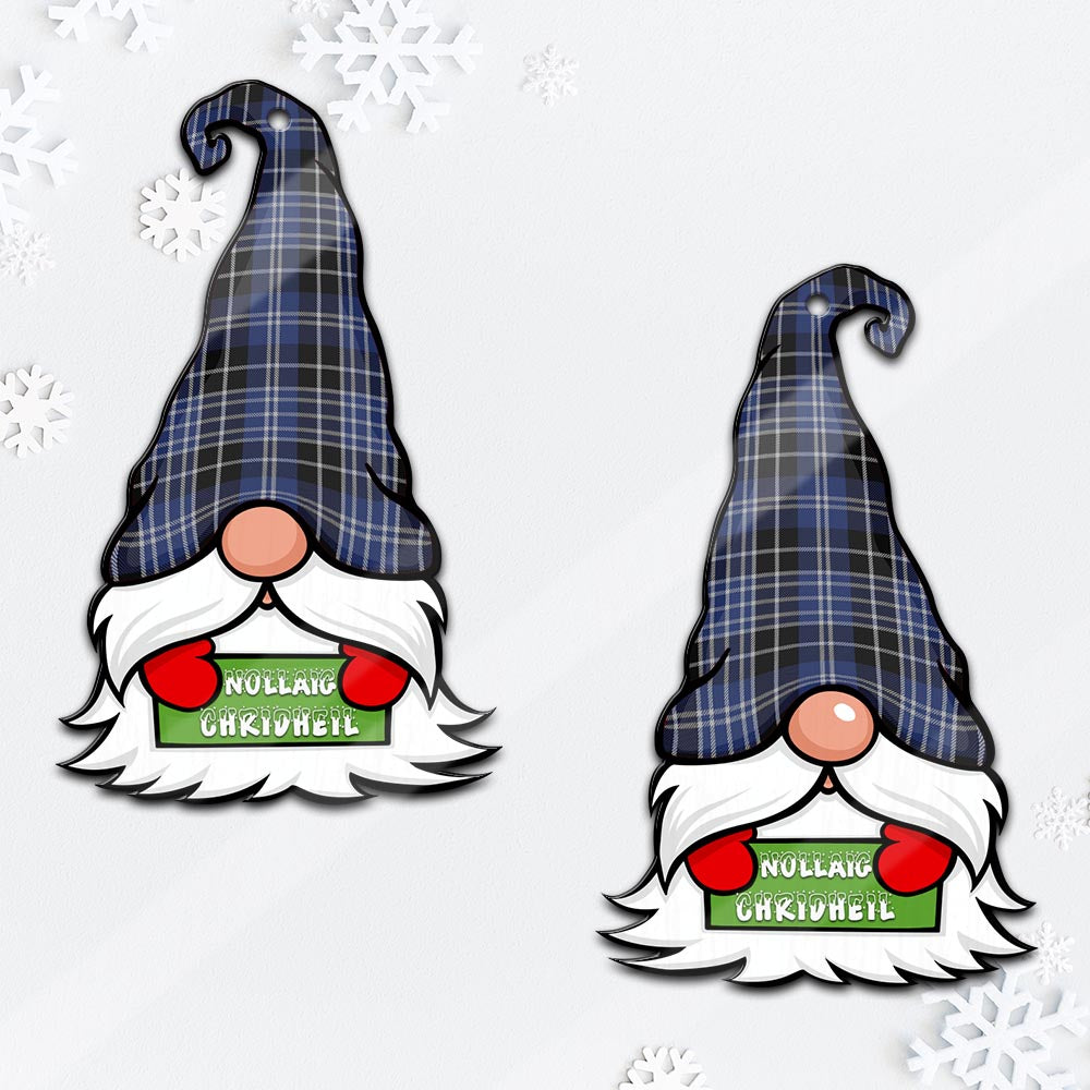 Clark (Clarke) Gnome Christmas Ornament with His Tartan Christmas Hat - Tartan Vibes Clothing