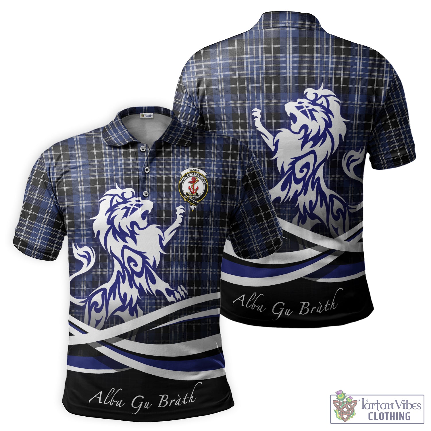 clark-tartan-polo-shirt-with-alba-gu-brath-regal-lion-emblem