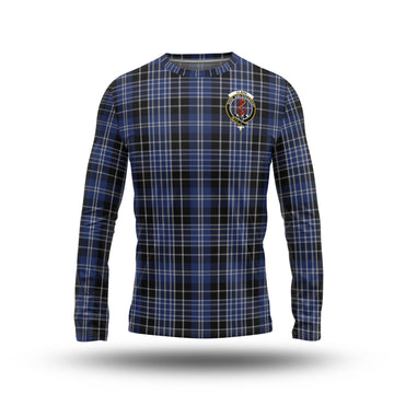 Clark (Clarke) Tartan Long Sleeve T-Shirt with Family Crest