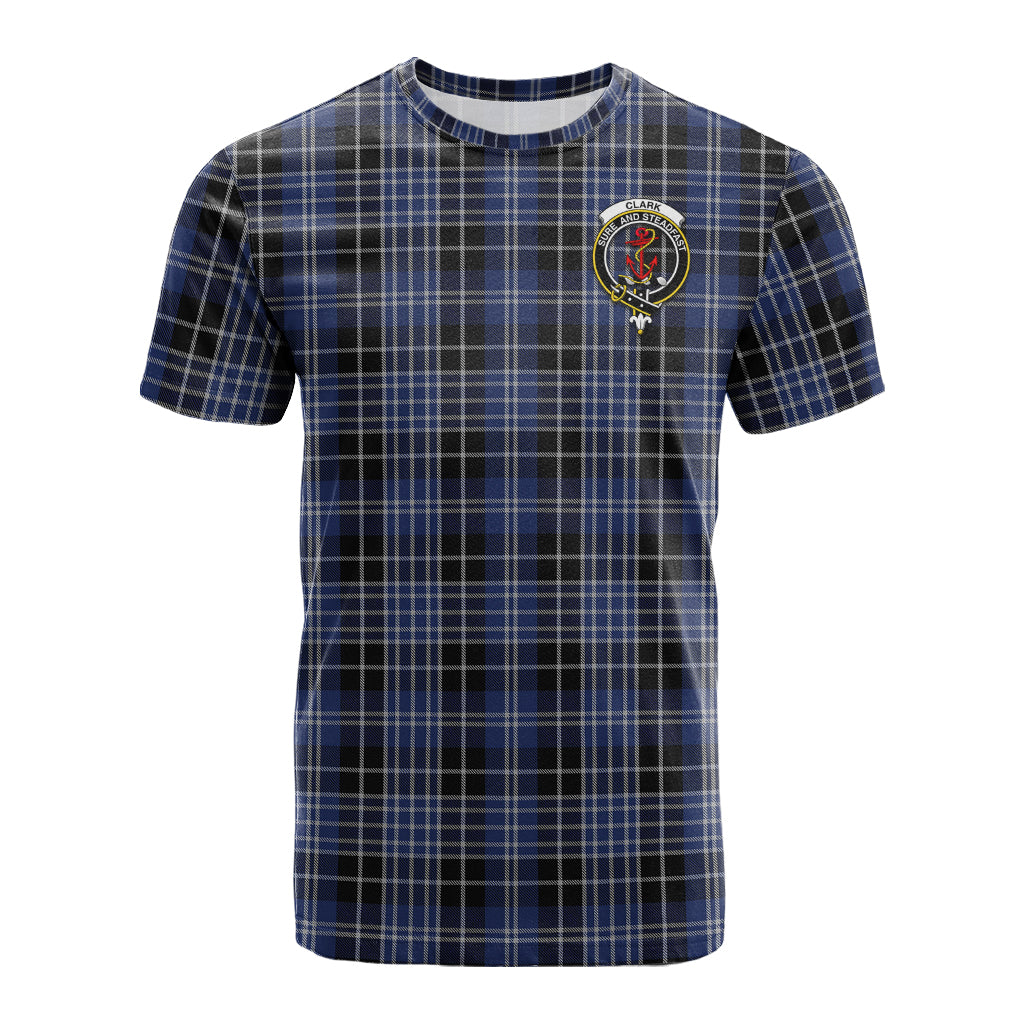 Clark (Clarke) Tartan T-Shirt with Family Crest - Tartan Vibes Clothing