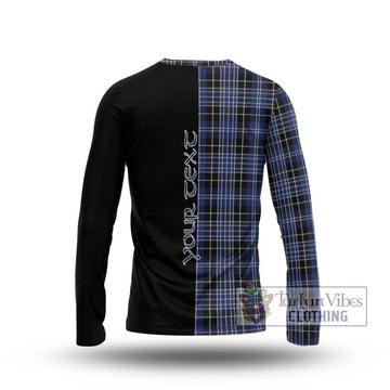 Clark (Clarke) Tartan Long Sleeve T-Shirt with Family Crest and Half Of Me Style