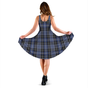 Clark (Clarke) Tartan Sleeveless Midi Womens Dress