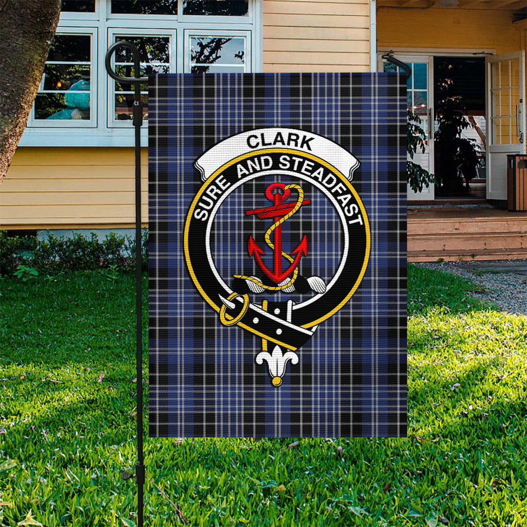 Clark (Clarke) Tartan Flag with Family Crest - Tartan Vibes Clothing