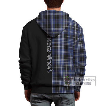 Clark (Clarke) Tartan Hoodie with Family Crest and Half Of Me Style