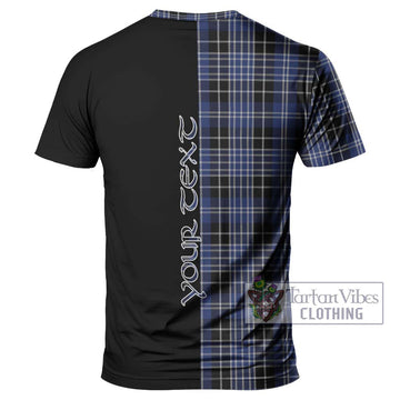 Clark (Clarke) Tartan T-Shirt with Family Crest and Half Of Me Style