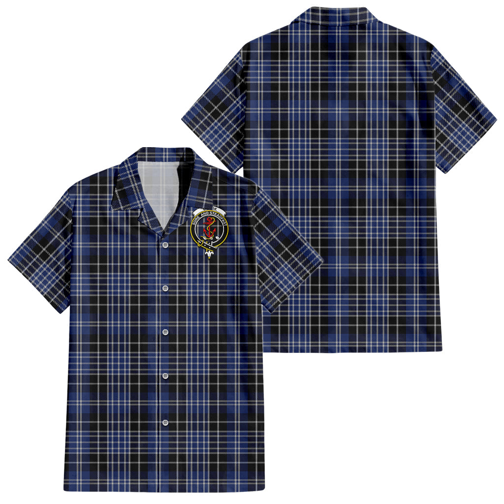 clark-tartan-short-sleeve-button-down-shirt-with-family-crest