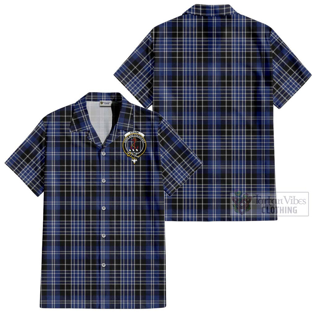 Clark (Clarke) Tartan Cotton Hawaiian Shirt with Family Crest Kid - Tartan Vibes Clothing