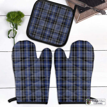 Clark (Clarke) Tartan Combo Oven Mitt & Pot-Holder Black - Tartan Vibes Clothing