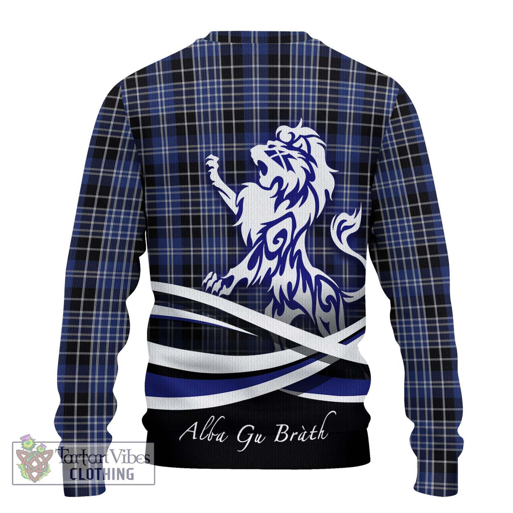 Clark (Clarke) Tartan Knitted Sweater with Alba Gu Brath Regal Lion Emblem - Tartanvibesclothing Shop