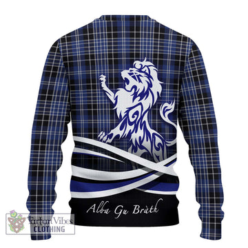 Clark (Clarke) Tartan Ugly Sweater with Alba Gu Brath Regal Lion Emblem