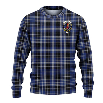 Clark (Clarke) Tartan Ugly Sweater with Family Crest