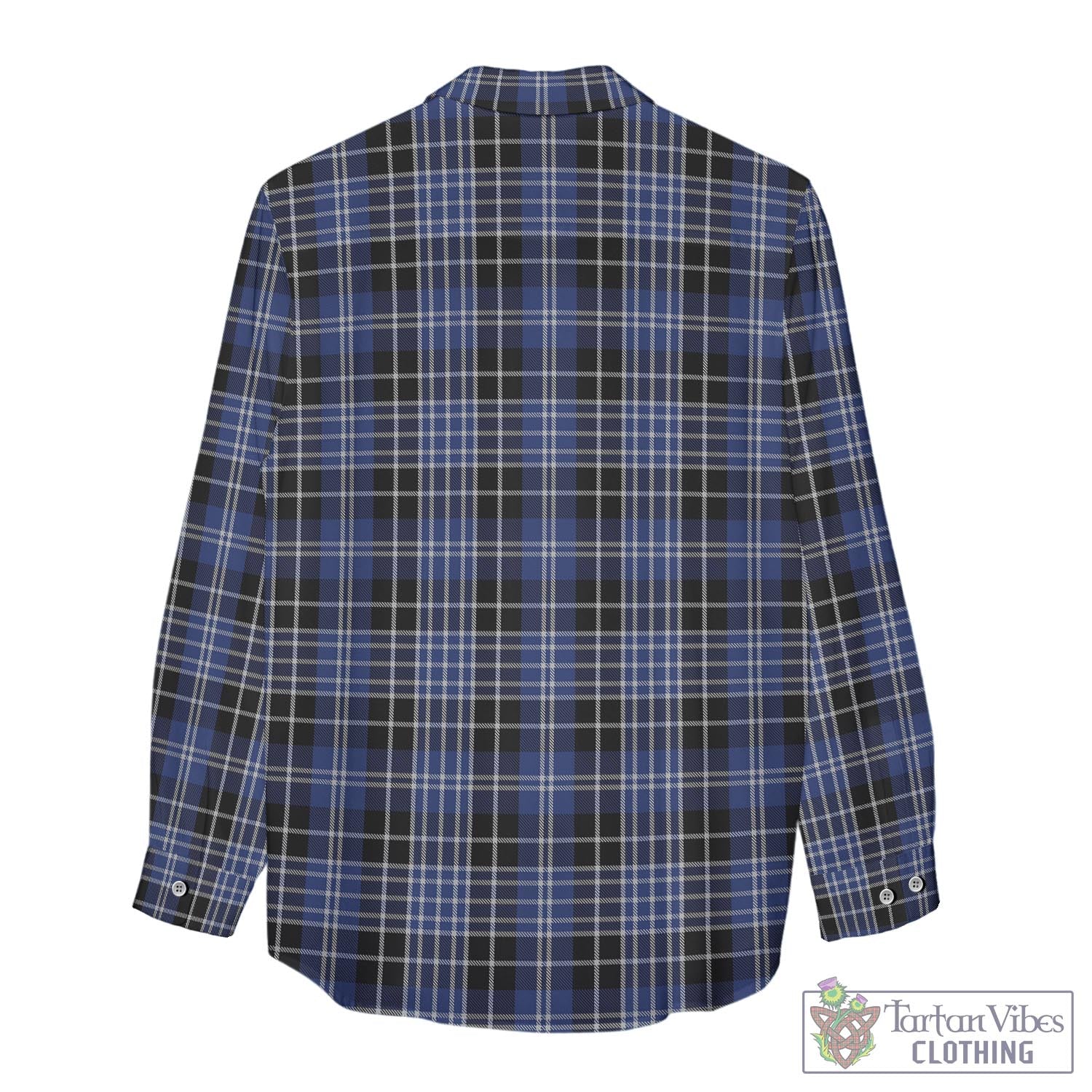 Tartan Vibes Clothing Clark Tartan Womens Casual Shirt with Family Crest