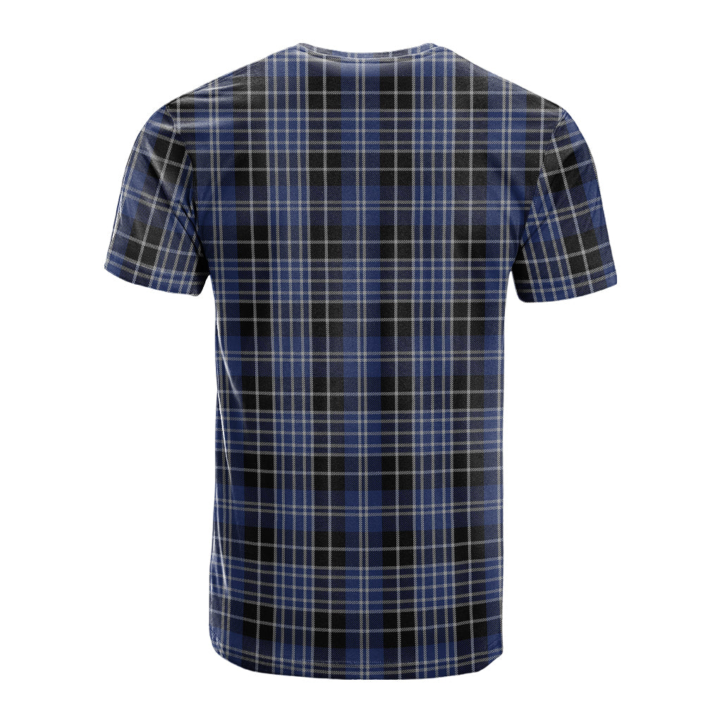 Clark (Clarke) Tartan T-Shirt with Family Crest - Tartan Vibes Clothing