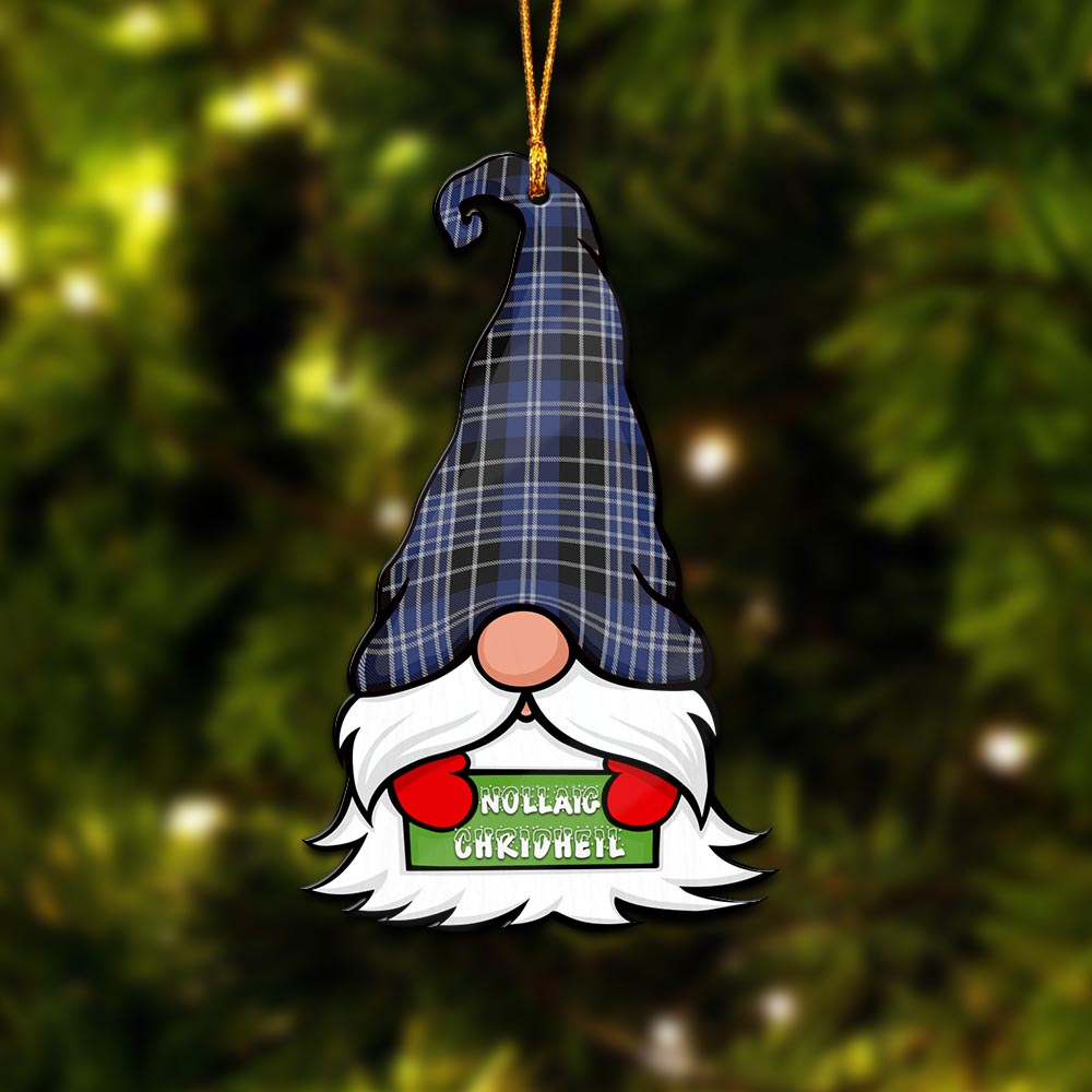 Clark (Clarke) Gnome Christmas Ornament with His Tartan Christmas Hat - Tartan Vibes Clothing