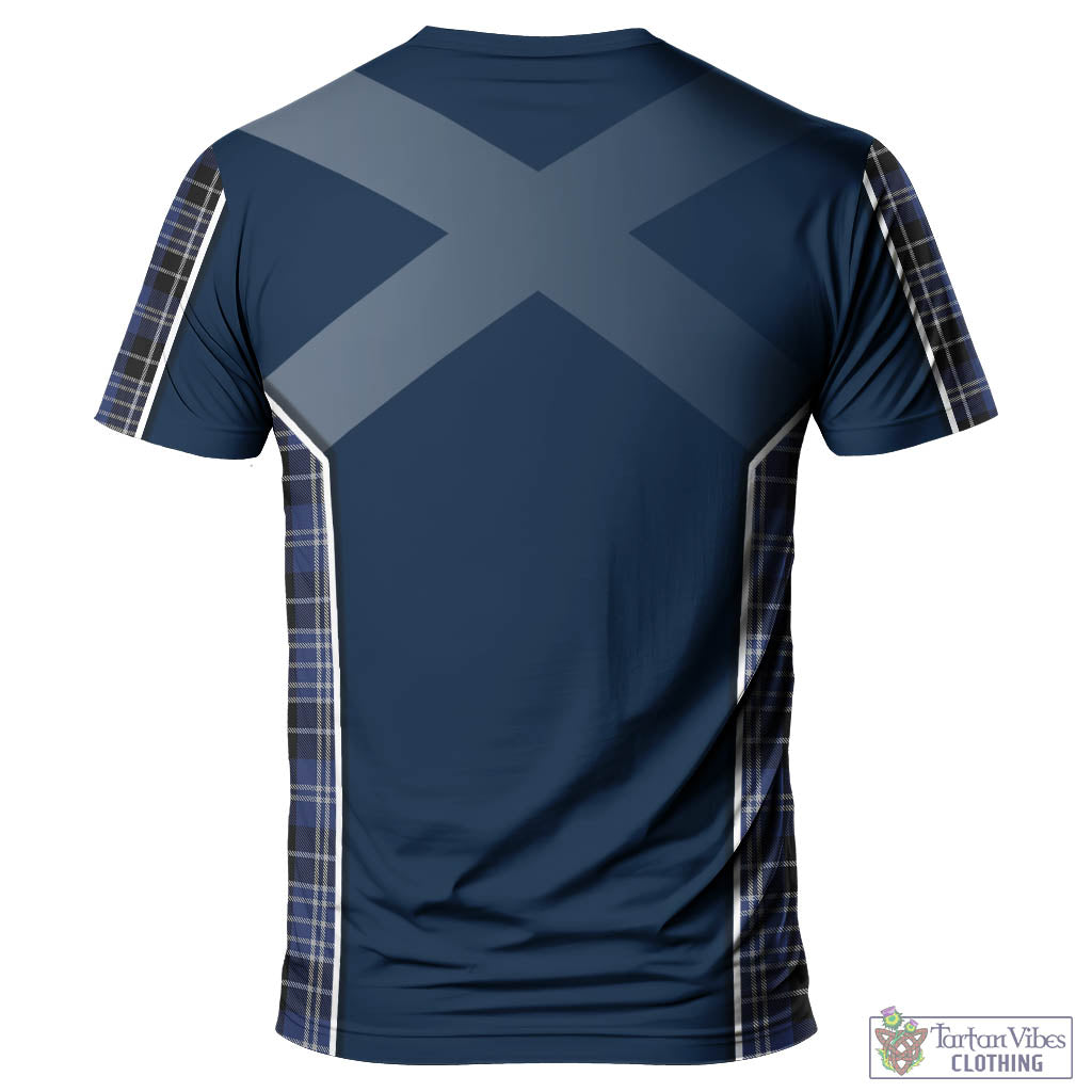 Tartan Vibes Clothing Clark Tartan T-Shirt with Family Crest and Lion Rampant Vibes Sport Style