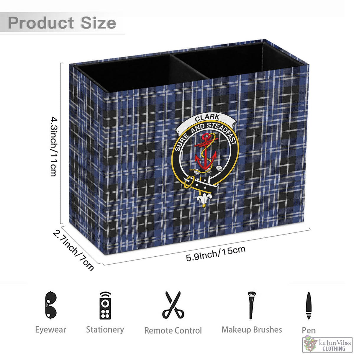 Clark (Clarke) Tartan Pen Holder with Family Crest - Tartan Vibes Clothing