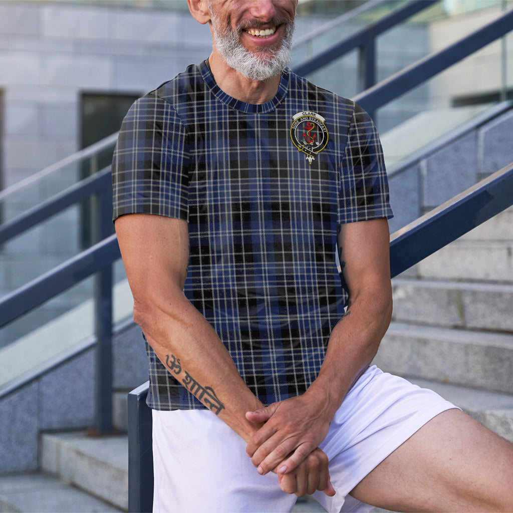 Clark (Clarke) Tartan T-Shirt with Family Crest - Tartan Vibes Clothing